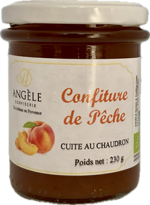 confiture de pêche, confiture bio de pêche, pêche bio